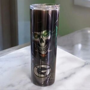 Green Bay Packers Skull 20oz Tumbler 🎉sale